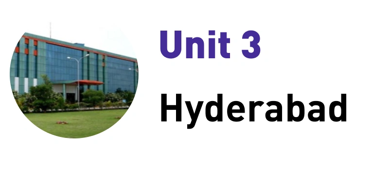 Unit 1 Hyderabad